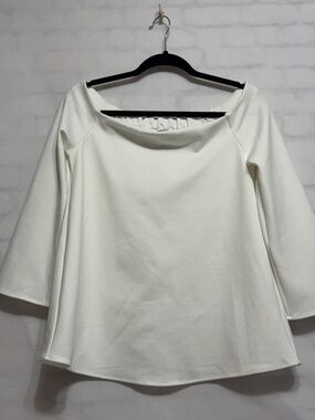 Tuckernuck Top Womens White Miranda Off The Shoulder A Line Coastal